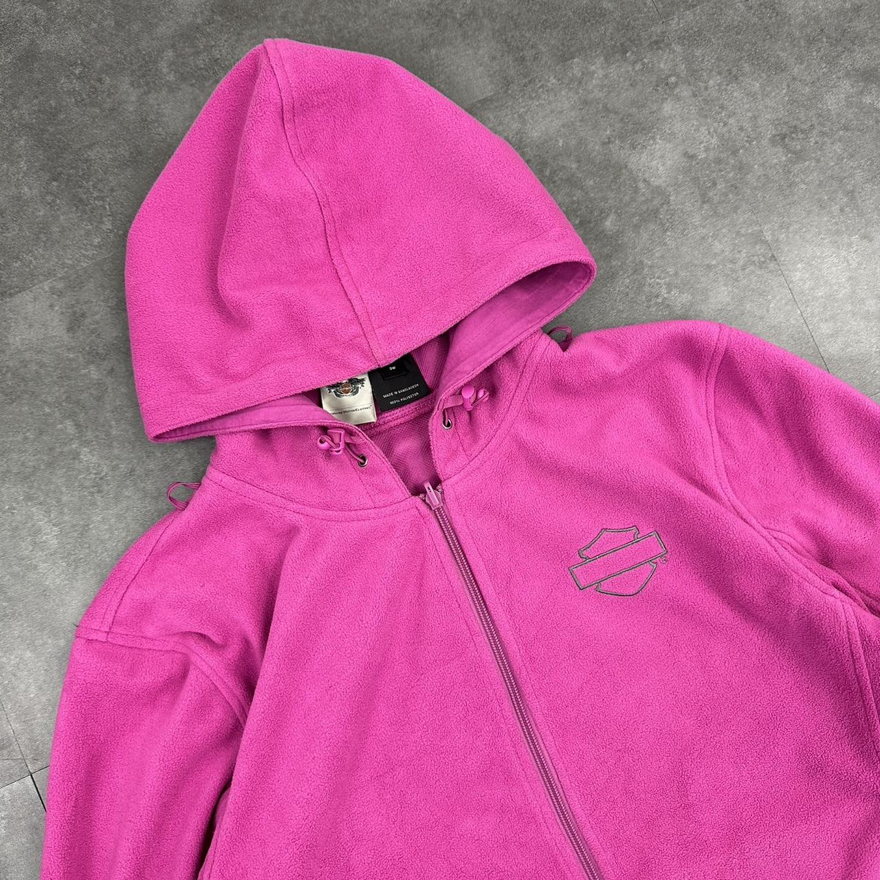 2000s Harley Davidson zip up fleece sweatshirt hoodie
