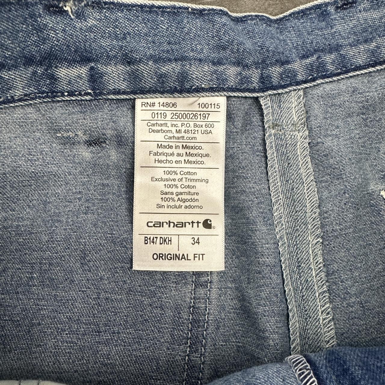 Carhartt 2000s dungaree workwear comfort fit cargo shorts