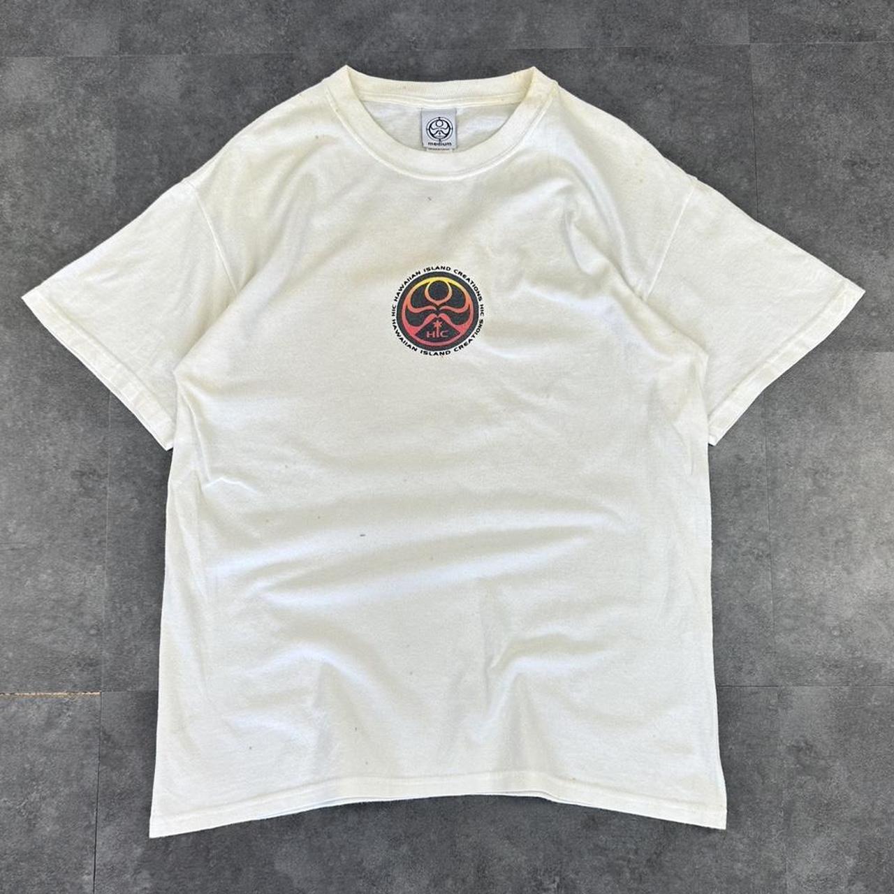 Hawaiian Island Creations 2000s Surf Print graphic logo T shirt