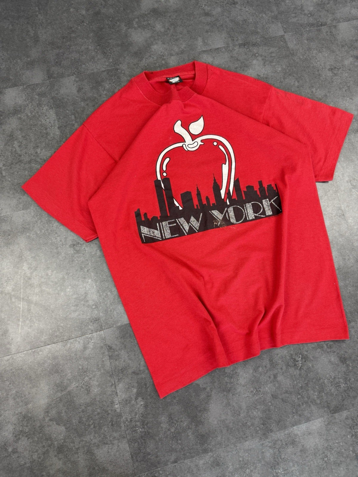 Single Stitch BEST Fruit of the Loom New York Vintage 90s Made in USA T-Shirt