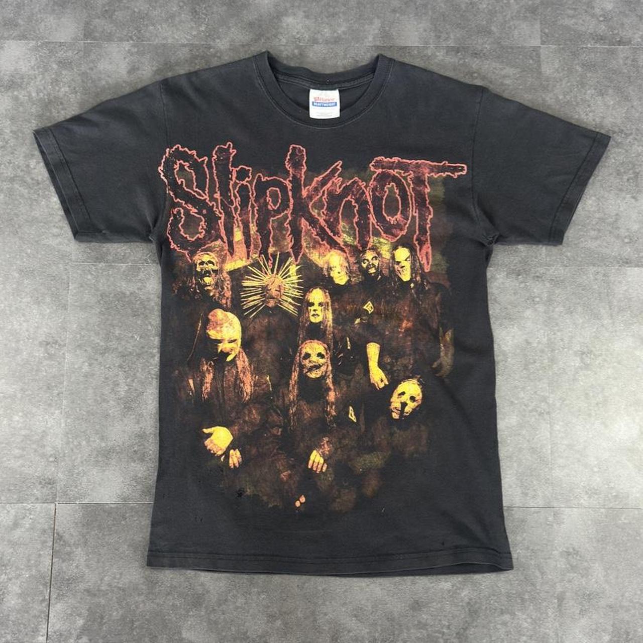 Hanes T 2000s Y2K logo Slipknot print design