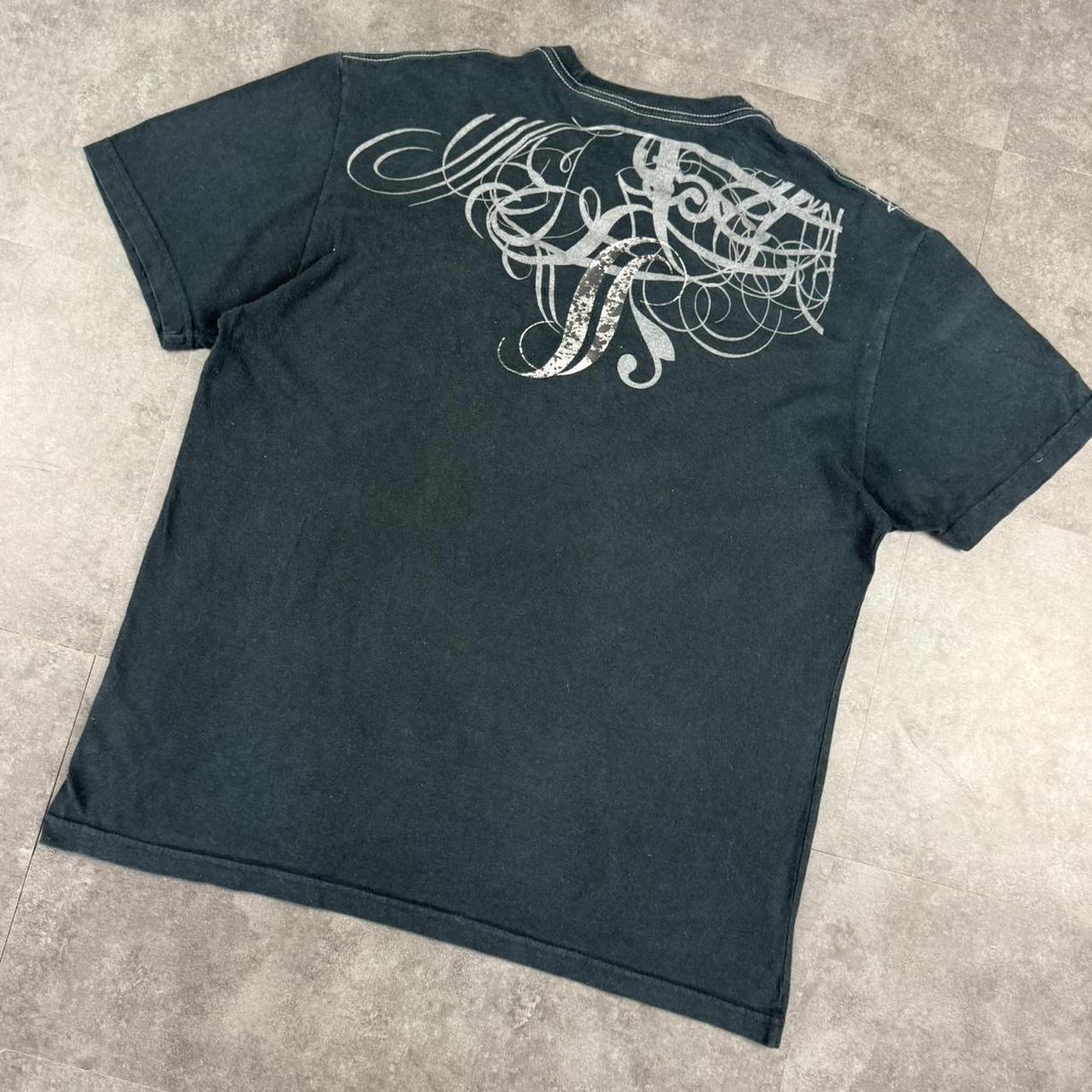 DKNY sports 2000s grunge print graphic logo T shirt