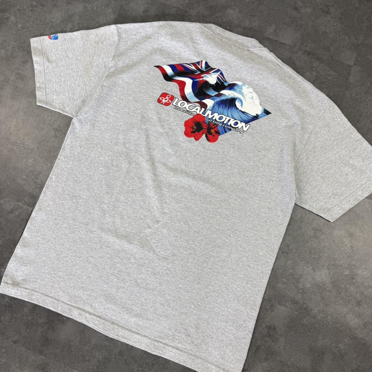Local Motion Hawaii surf company 2000s Surfwear Logo design graphic T shirt