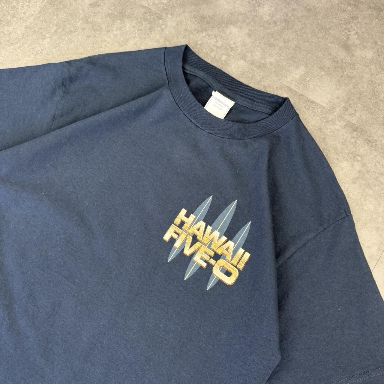 Hawaii Five O T 2000s surfwear Logo design graphic T shirt