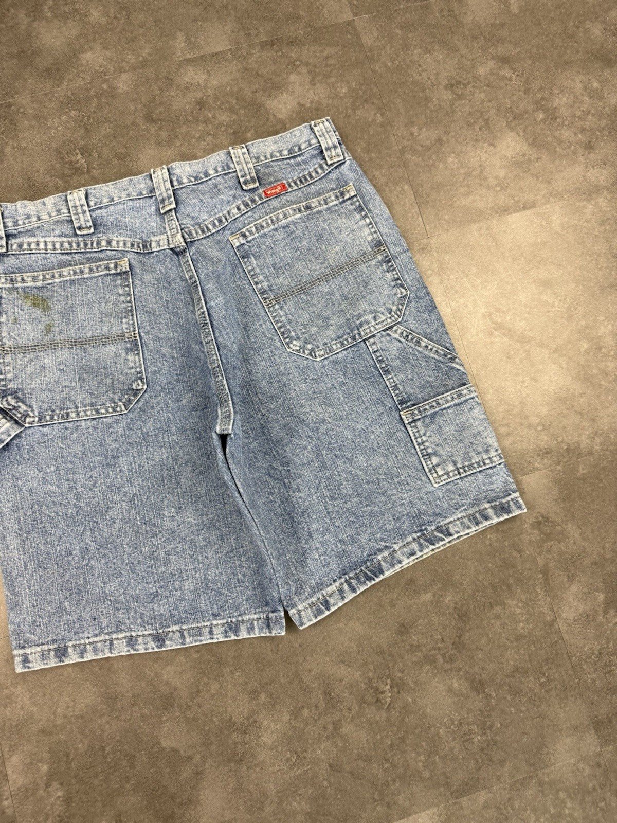 Wrangler Vintage Baggy Carpenter 90s Y2K Denim Jorts Shorts Skater Workwear 30W