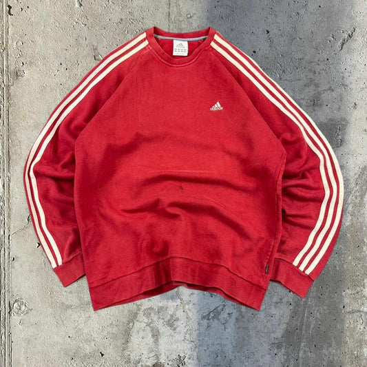 Vintage Adidas 90s sportwear mini Logo classic embroidered 3 stripe sweatshirt