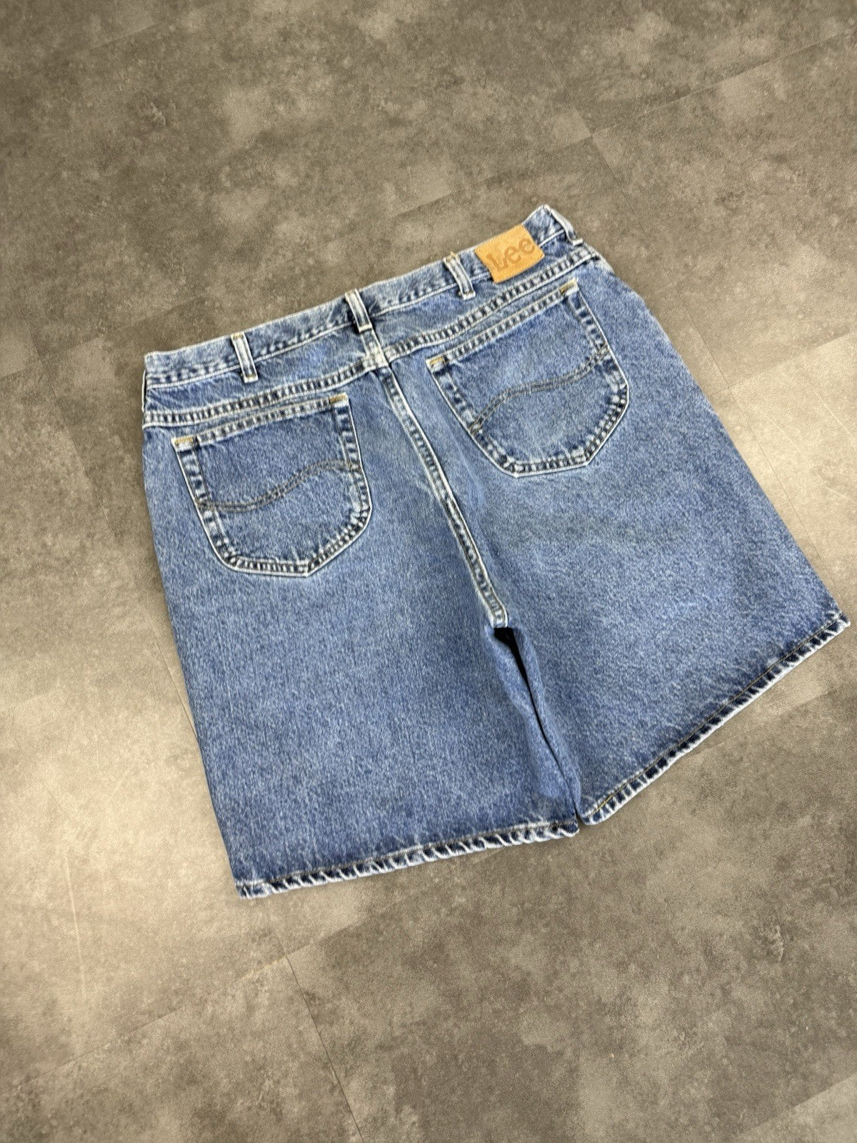 Lee Jeans Vintage Baggy Jorts 90s Y2K Denim Jeans Shorts Skater Workwear 38W