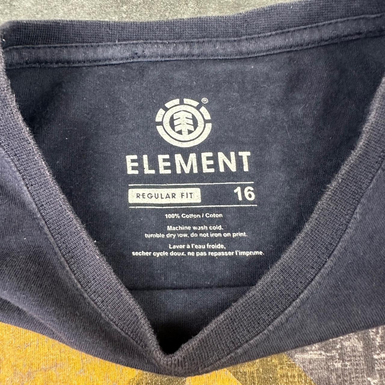 Element 2000s Skater Skateboard arty Print graphic T shirt