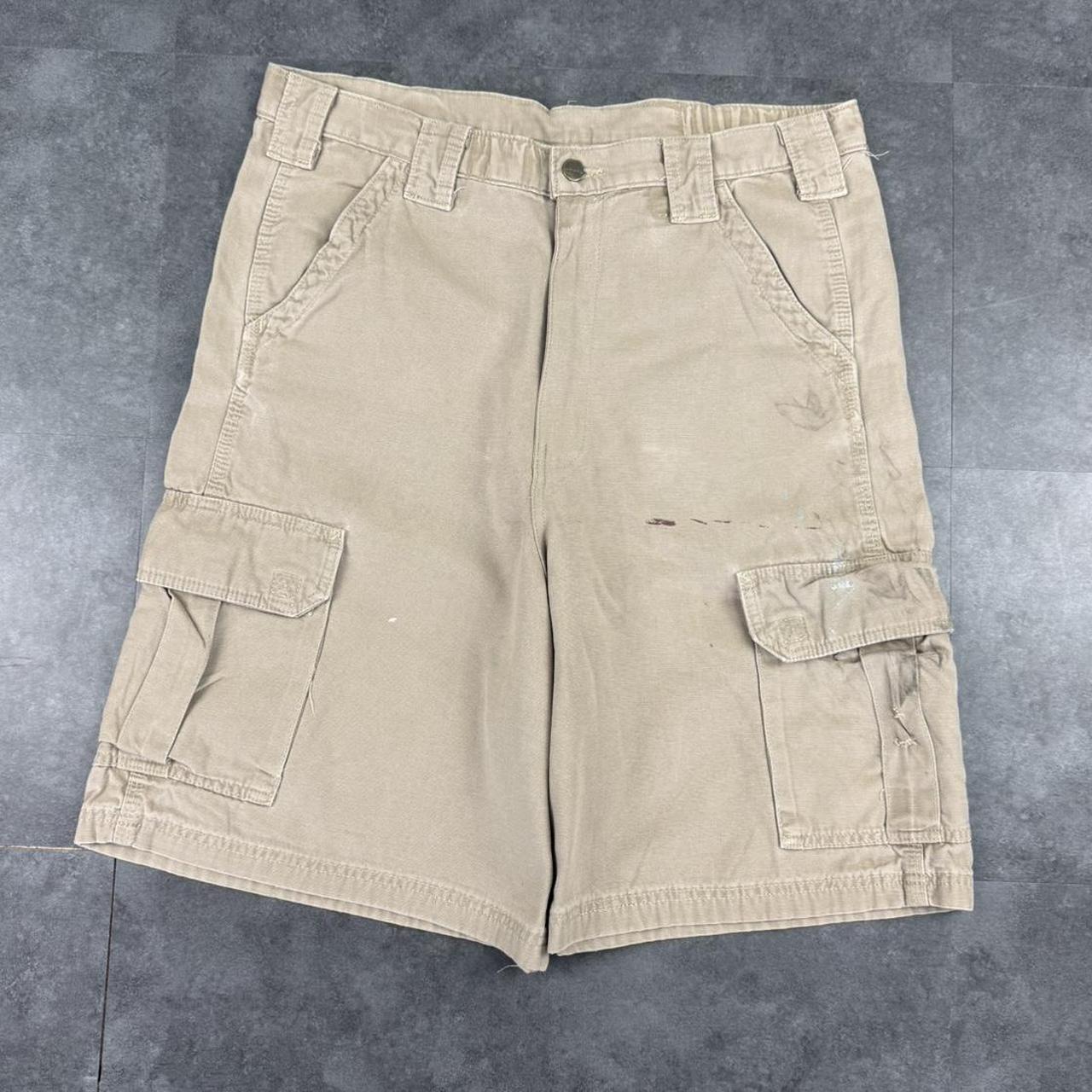 Carhartt 2000s dungaree workwear comfort fit cargo shorts