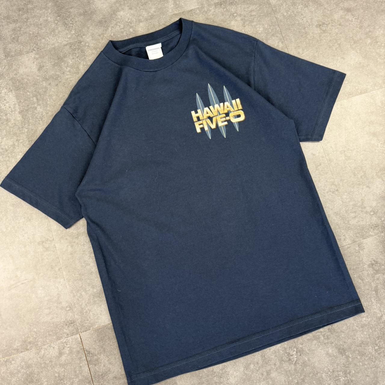 Hawaii Five O T 2000s surfwear Logo design graphic T shirt