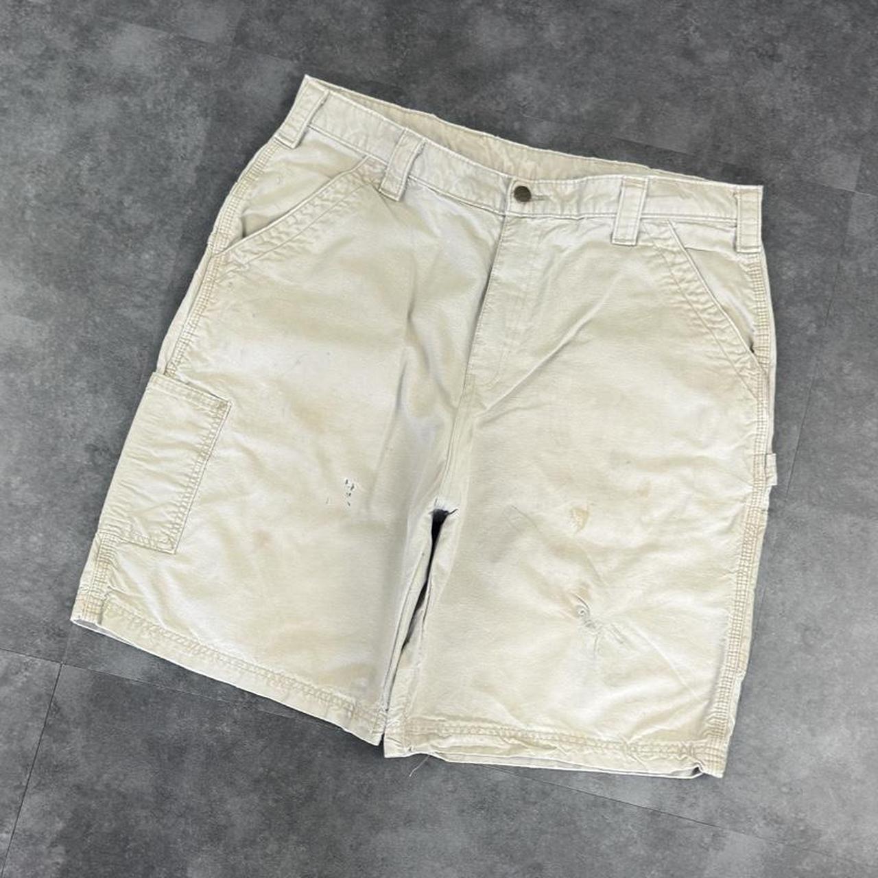 Carhartt 2000s dungaree workwear comfort fit cargo shorts