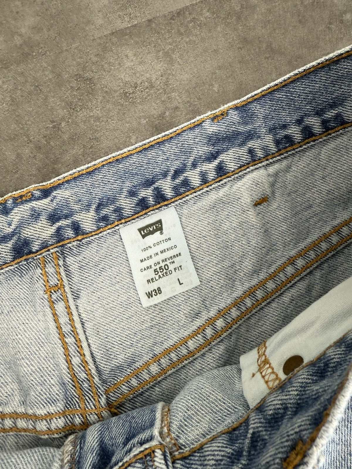 Levi's 550 Vintage Baggy Jorts 90s Y2K Denim Jeans Shorts Skater Workwear 38W