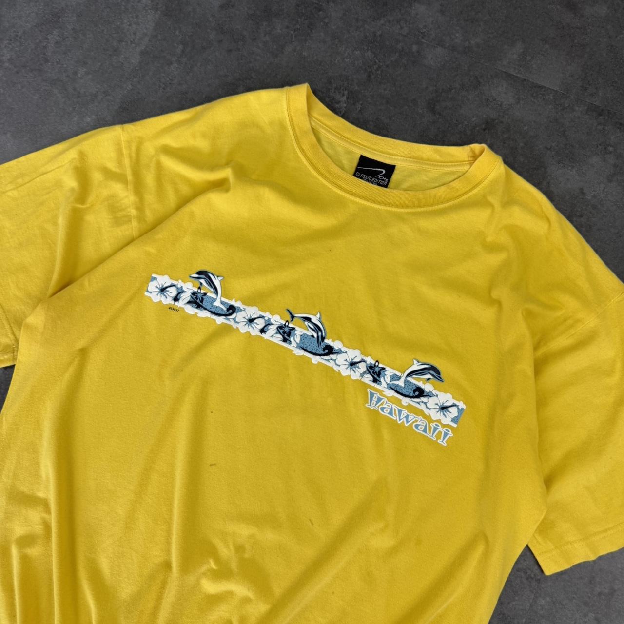 Hawaii 2000s CH classic edition dolphin print graphic logo streetwear T shirt