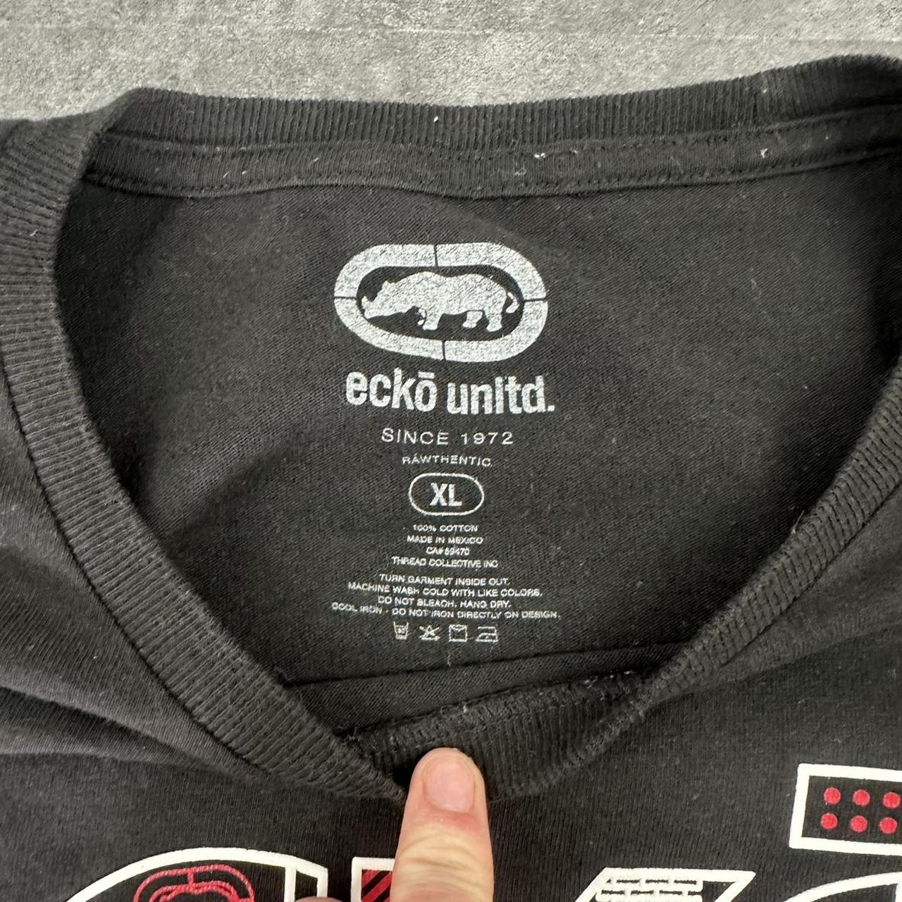 Ecko Unltd T Y2K 90s print graphic logo T shirt