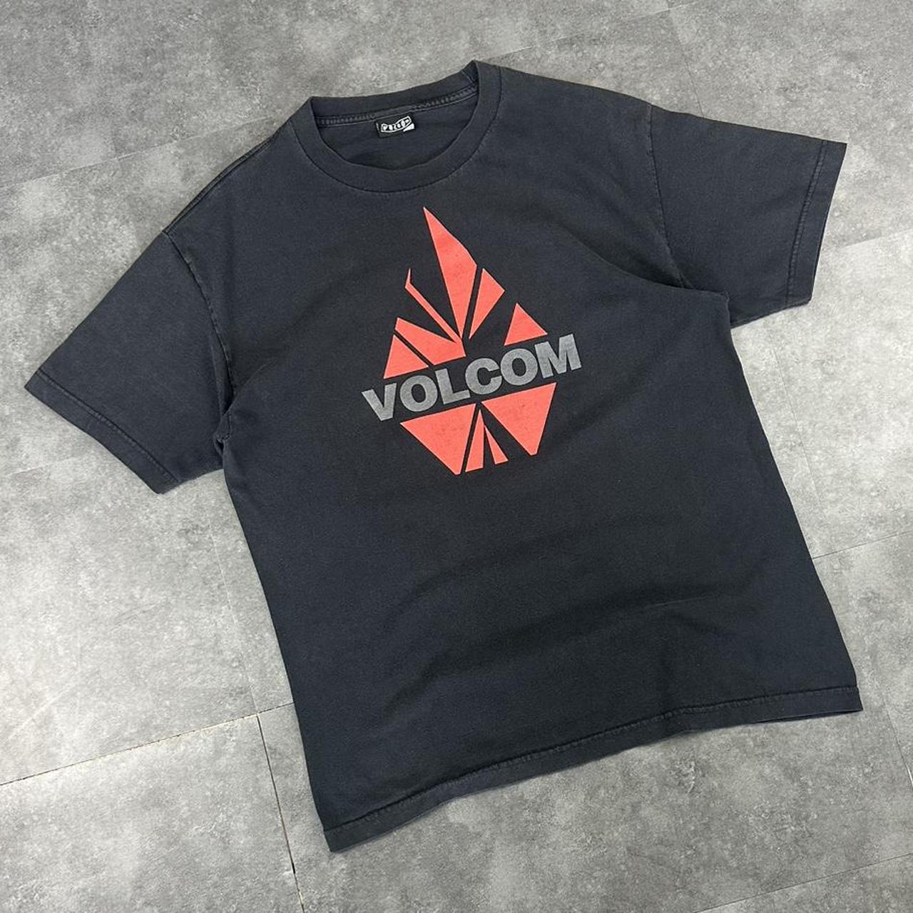 Volcom T 2000s Print Logo Red design graphic T shirt