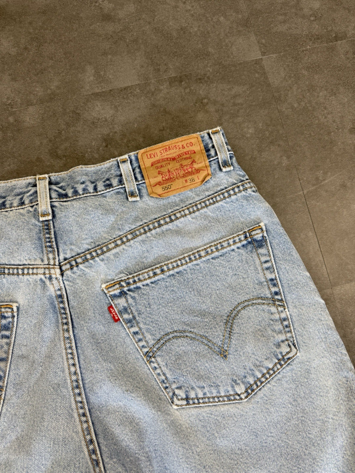 Levi's 550 Vintage Baggy Jorts 90s Y2K Denim Jeans Shorts Skater Workwear 38W