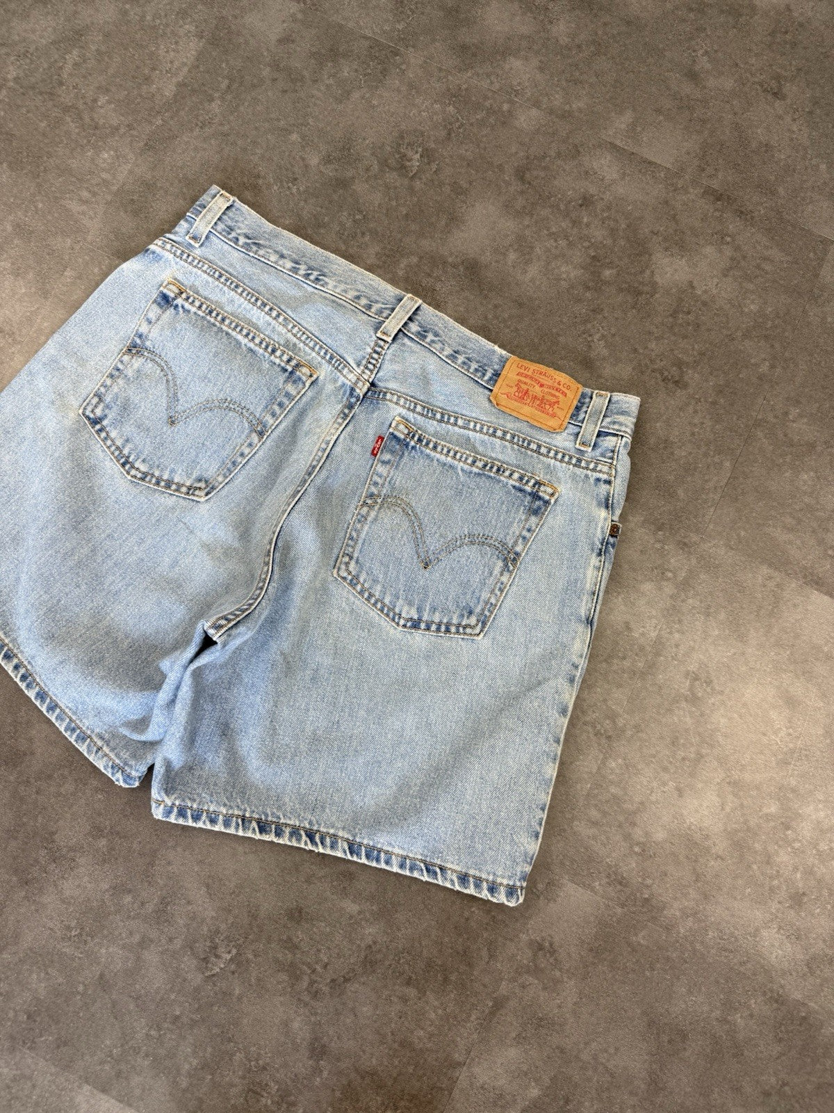 Levi's 550 Vintage Baggy Jorts 90s Y2K Denim Jeans Shorts Skater Workwear 34W