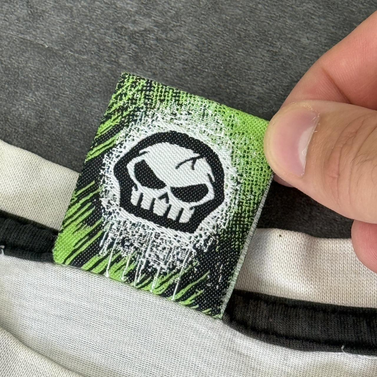 No Fear 2000s Print graphic Skull logo T shirt
