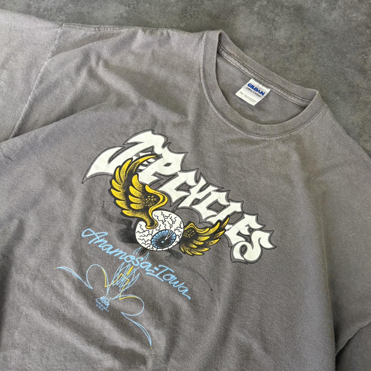 Gildan J&P cycles 2000s eyeball graphic print T shirt