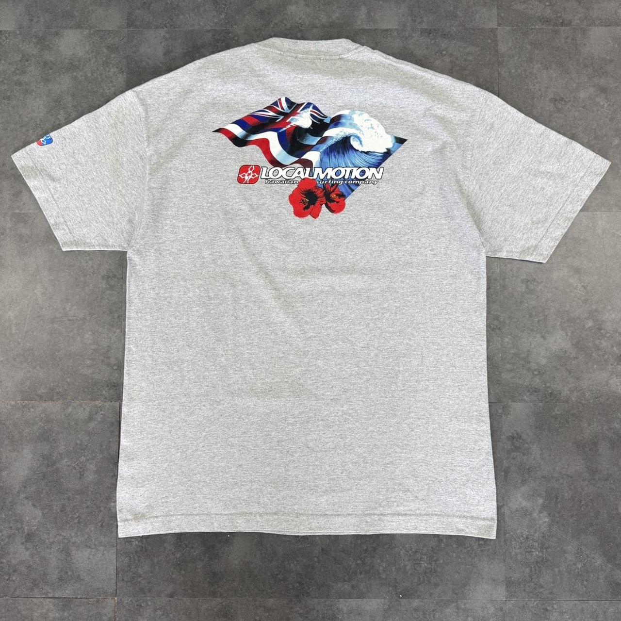 Local Motion Hawaii surf company 2000s Surfwear Logo design graphic T shirt