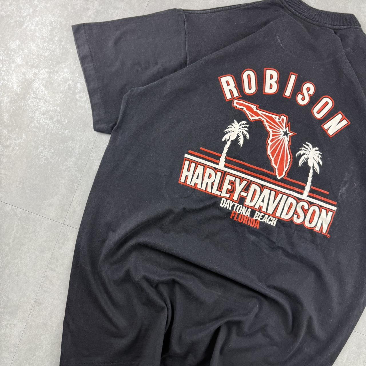 Harley Davidson 2000s biker spellout T shirt