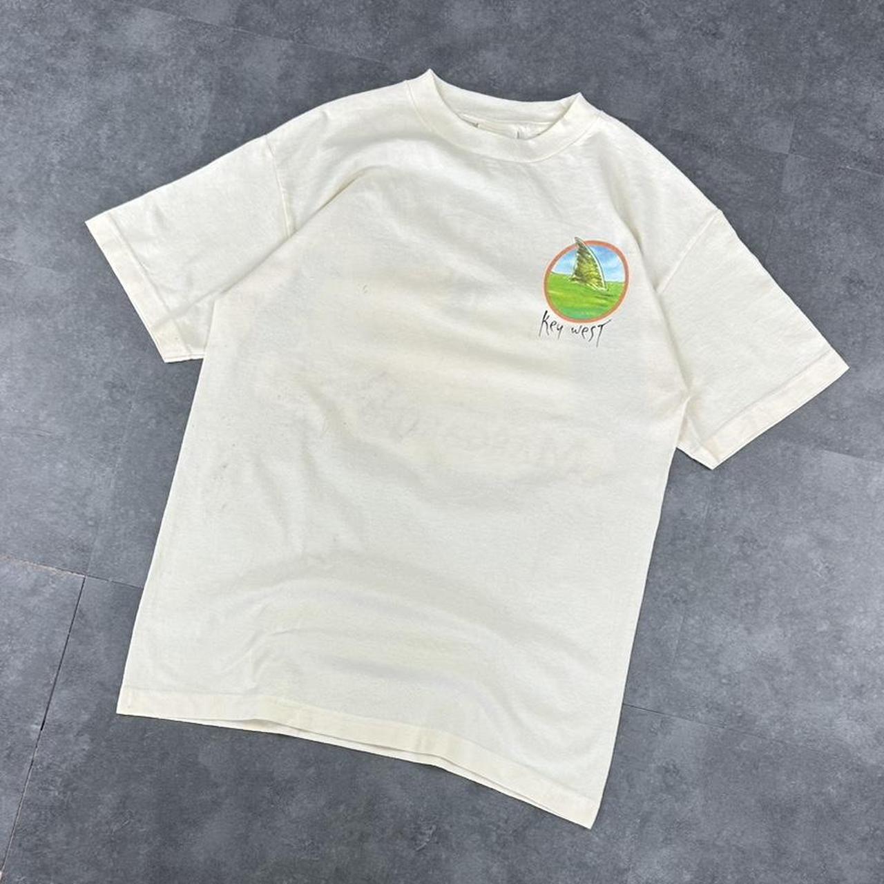 Jimmy Buffet T Y2K 90s Margaritaville parrot print graphic logo T shirt