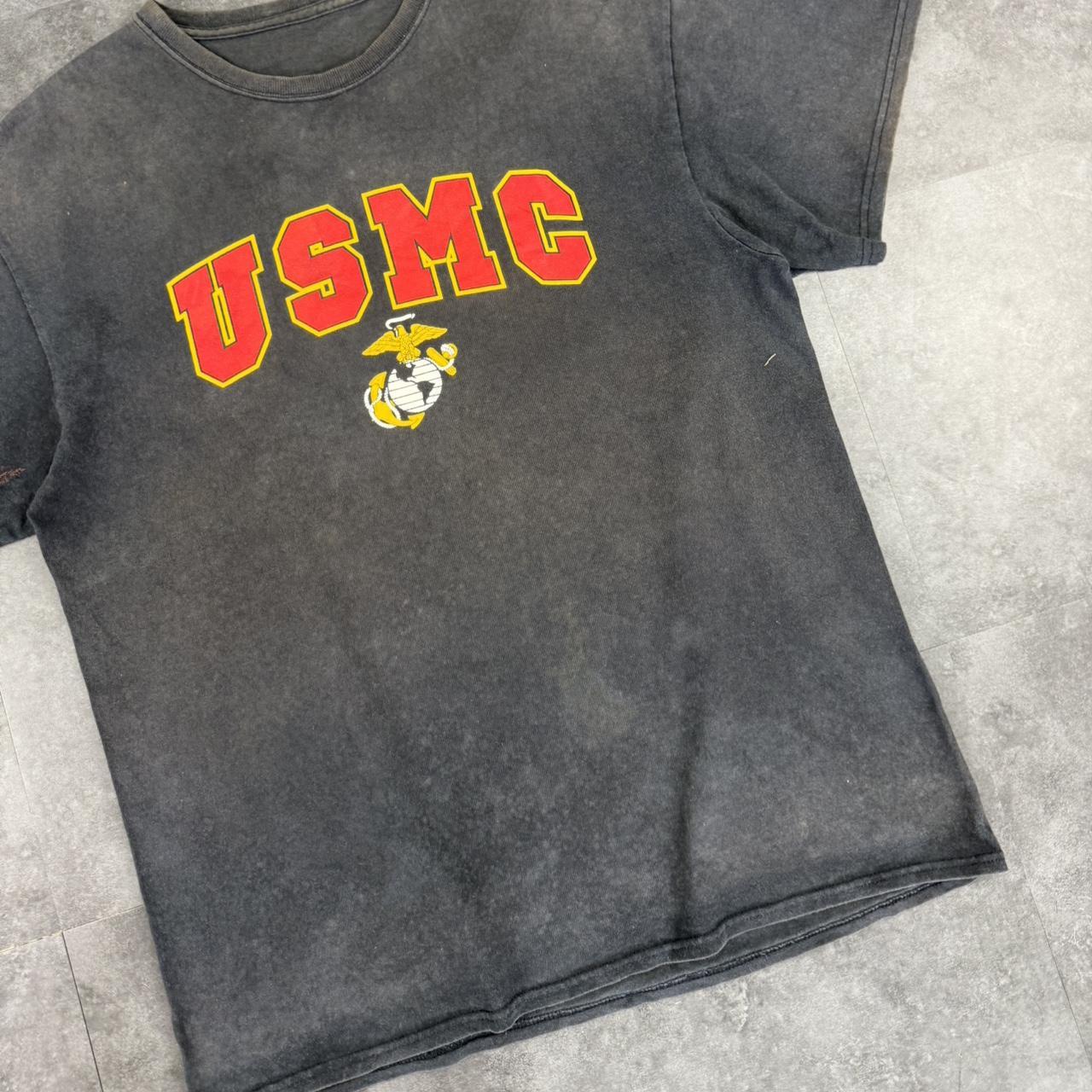 USMC 90s US Marine Corps print graphic logo T shirt