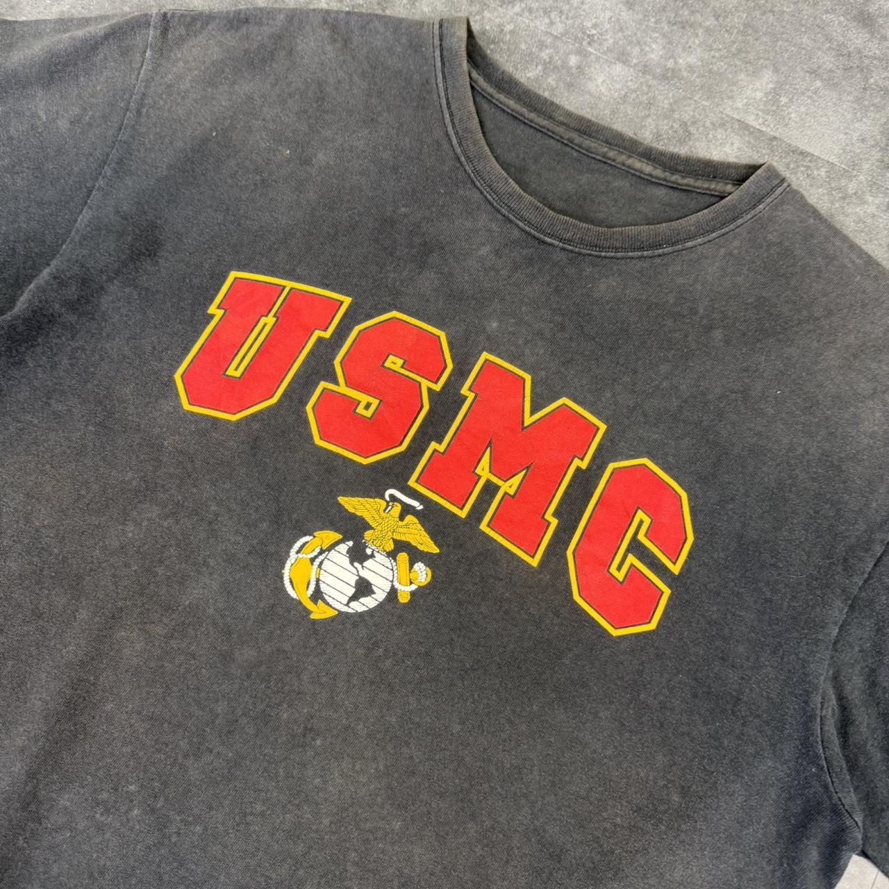 USMC 90s US Marine Corps print graphic logo T shirt