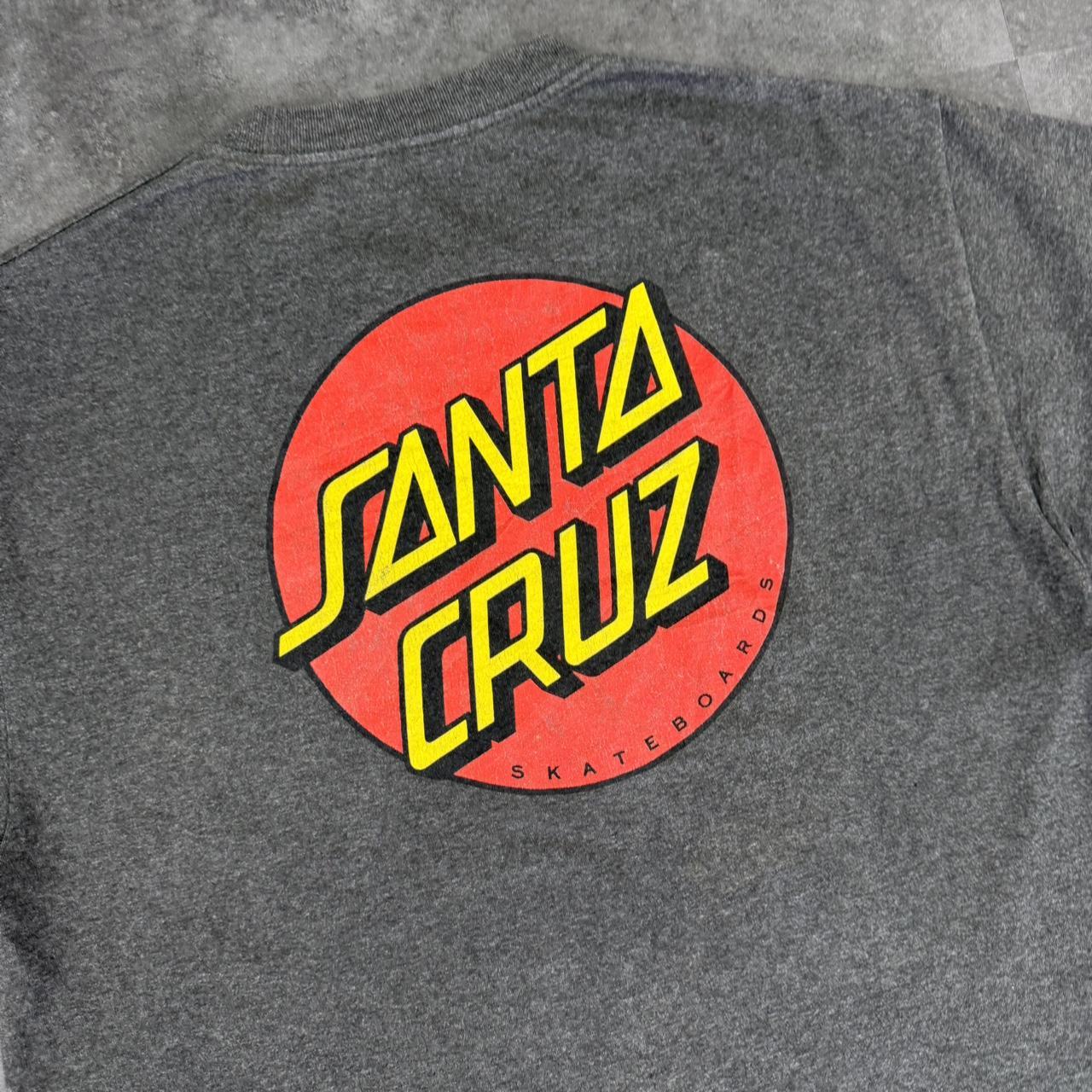 Santa Cruz 2000s skater Surfwear Print graphic T shirt
