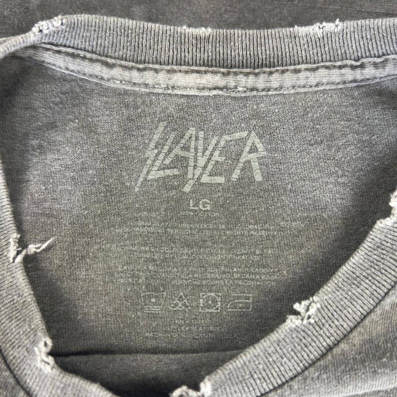 Slayer T 2000s Y2K logo Punk print design