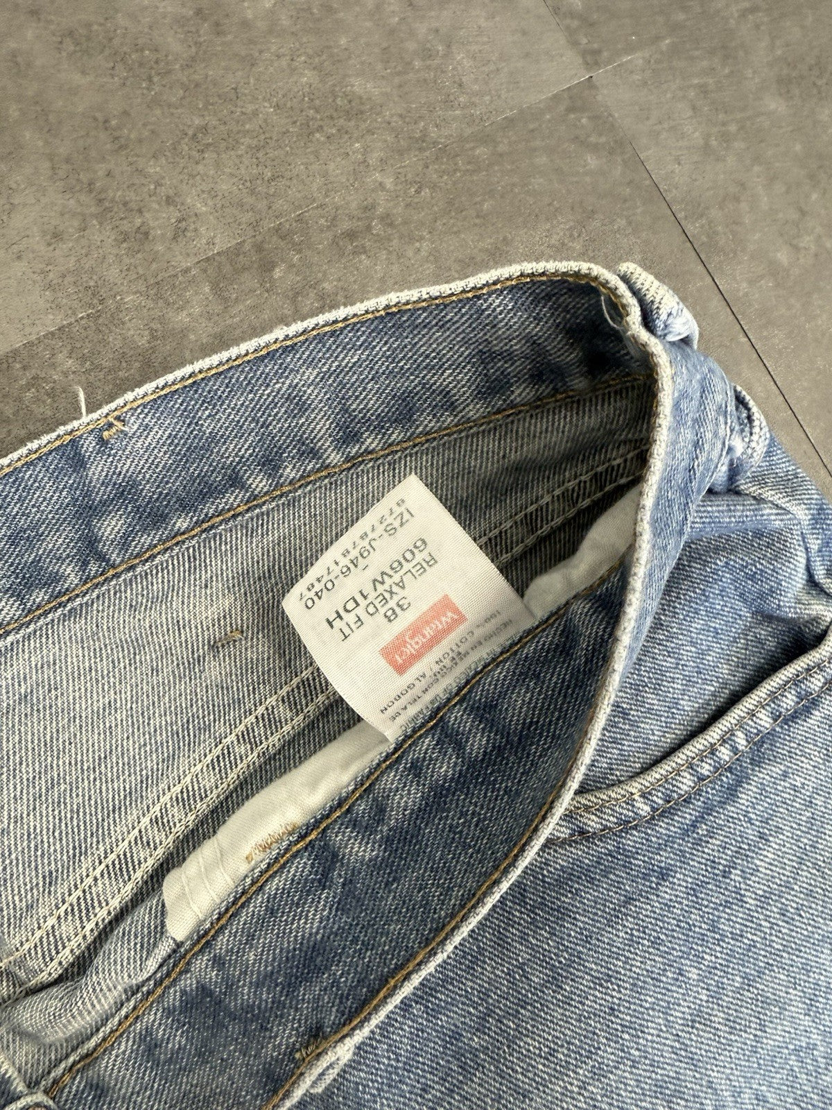 Wrangler Vintage Baggy Loose Jorts 90s Y2K Denim Jeans Shorts Skater 38W