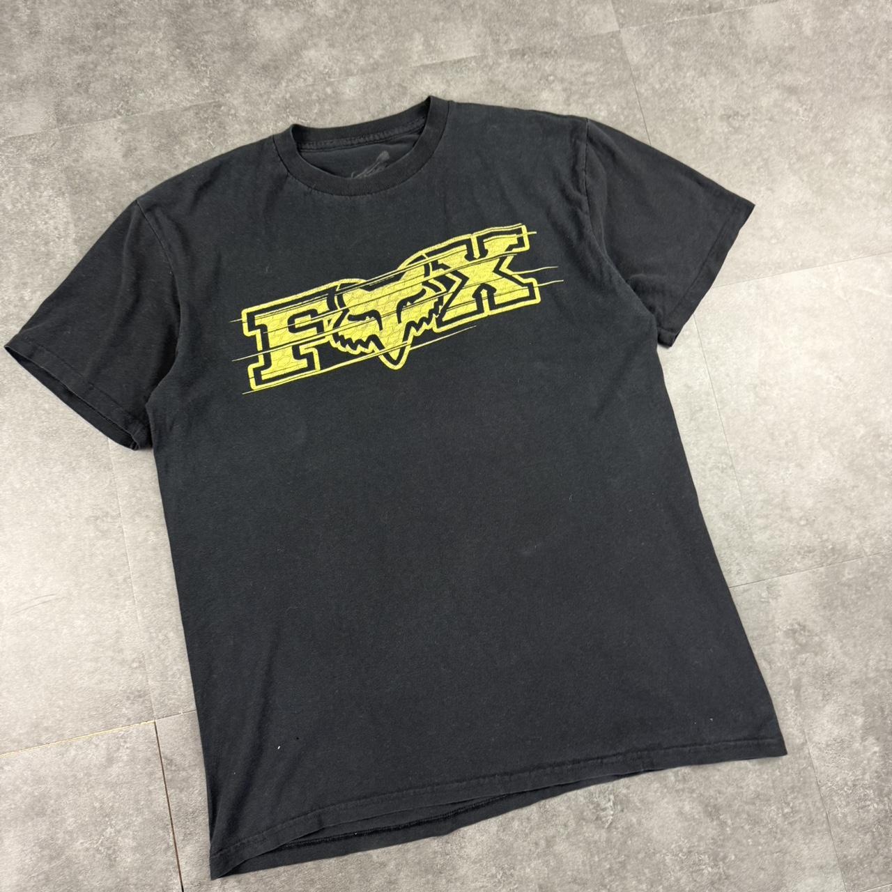 Fox Racing T 2000s Print Logo design graphic T shirt