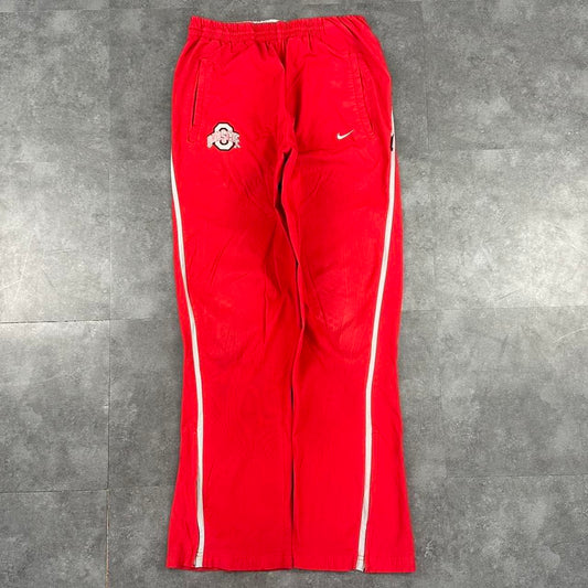 Nike Ohio State 2000s baggy vintage sportswear adjustable track pants