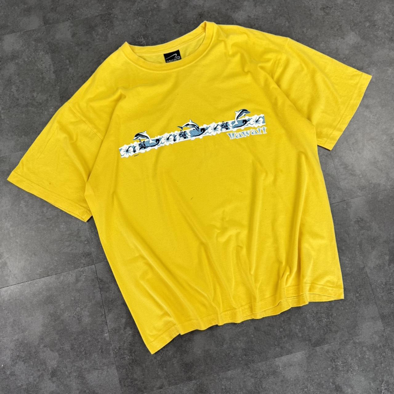 Hawaii 2000s CH classic edition dolphin print graphic logo streetwear T shirt