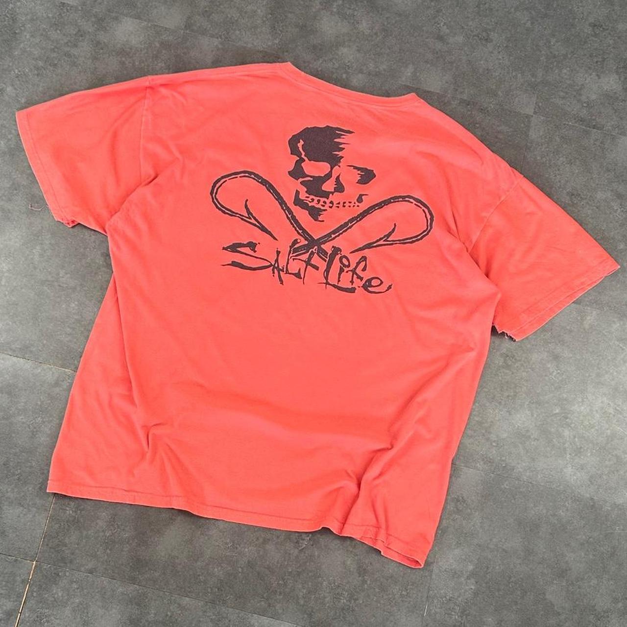 Salt Life T 2000s Print Logo graphic embroidered pocket T shirt