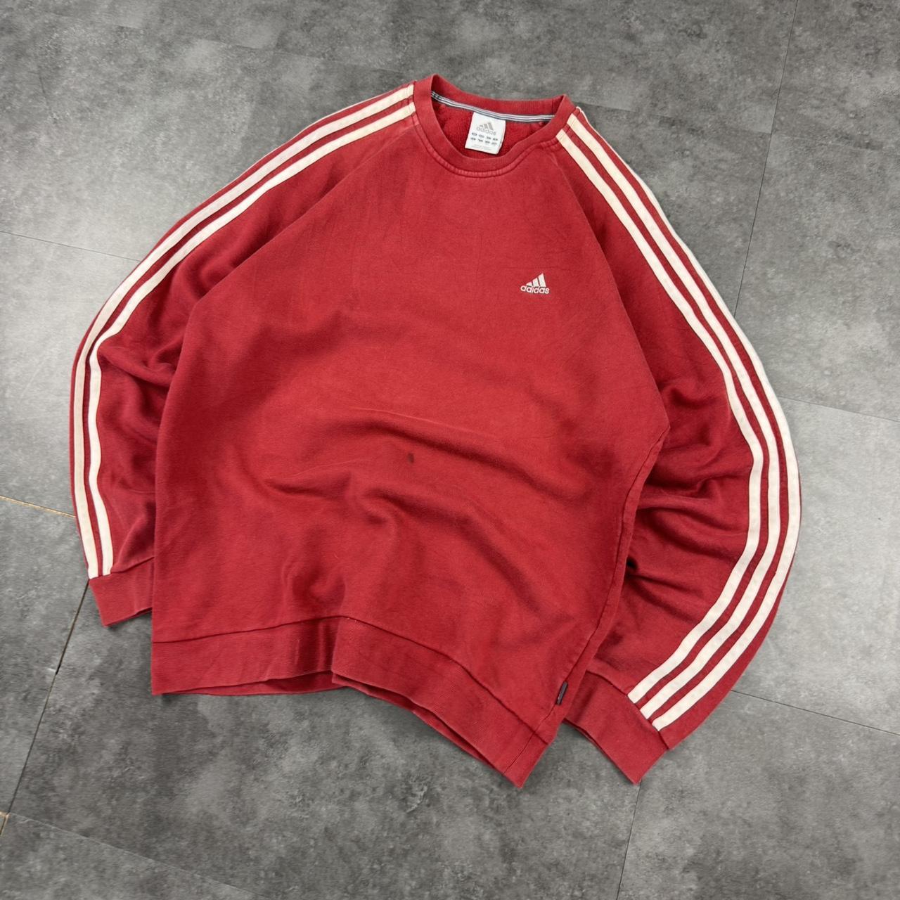 Vintage Adidas 90s sportwear mini Logo classic embroidered 3 stripe sweatshirt