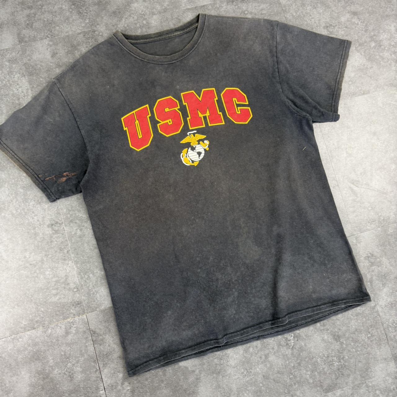 USMC 90s US Marine Corps print graphic logo T shirt