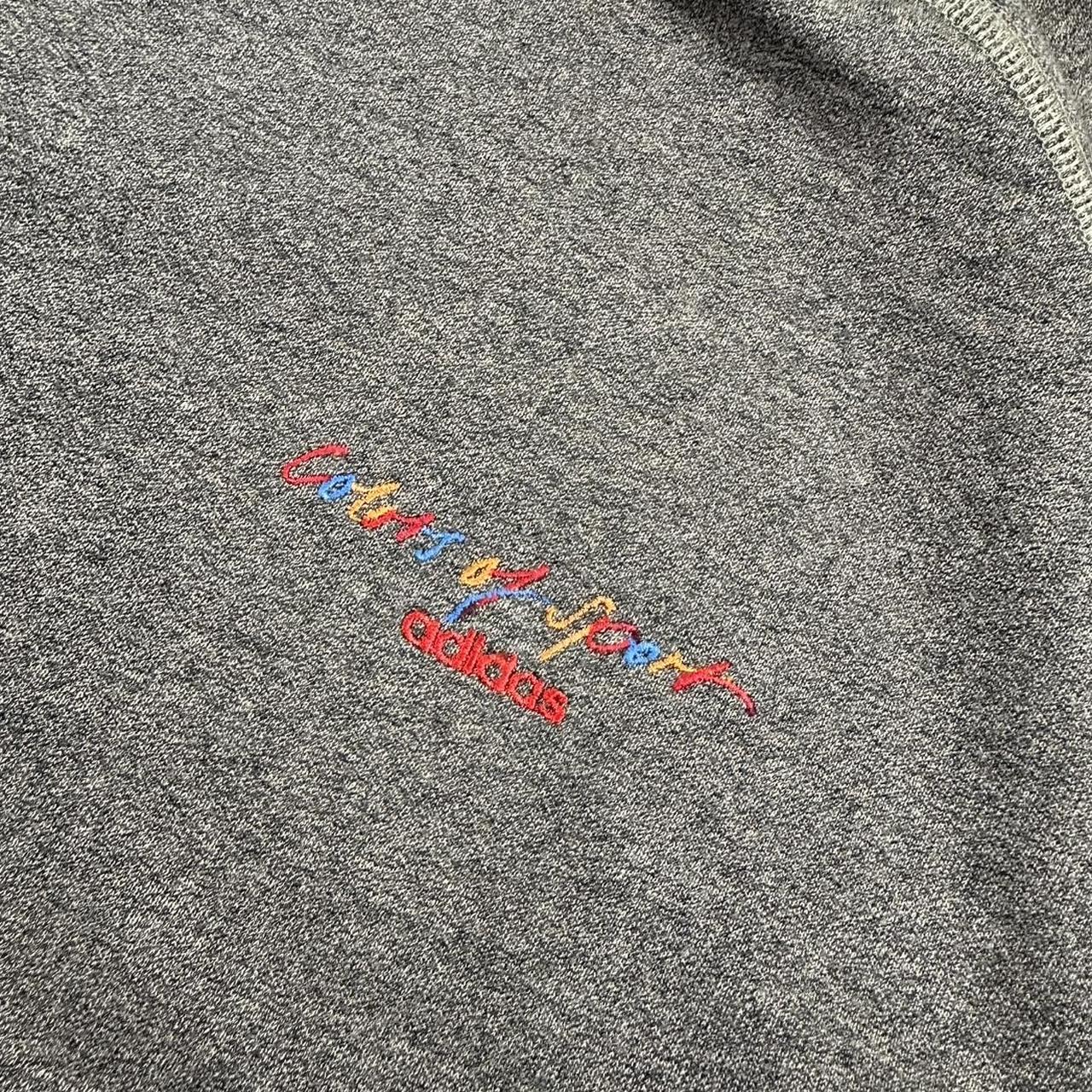 Adidas colors of sport 2000s vintage sportwear big Logo classic embroidered sweatshirt