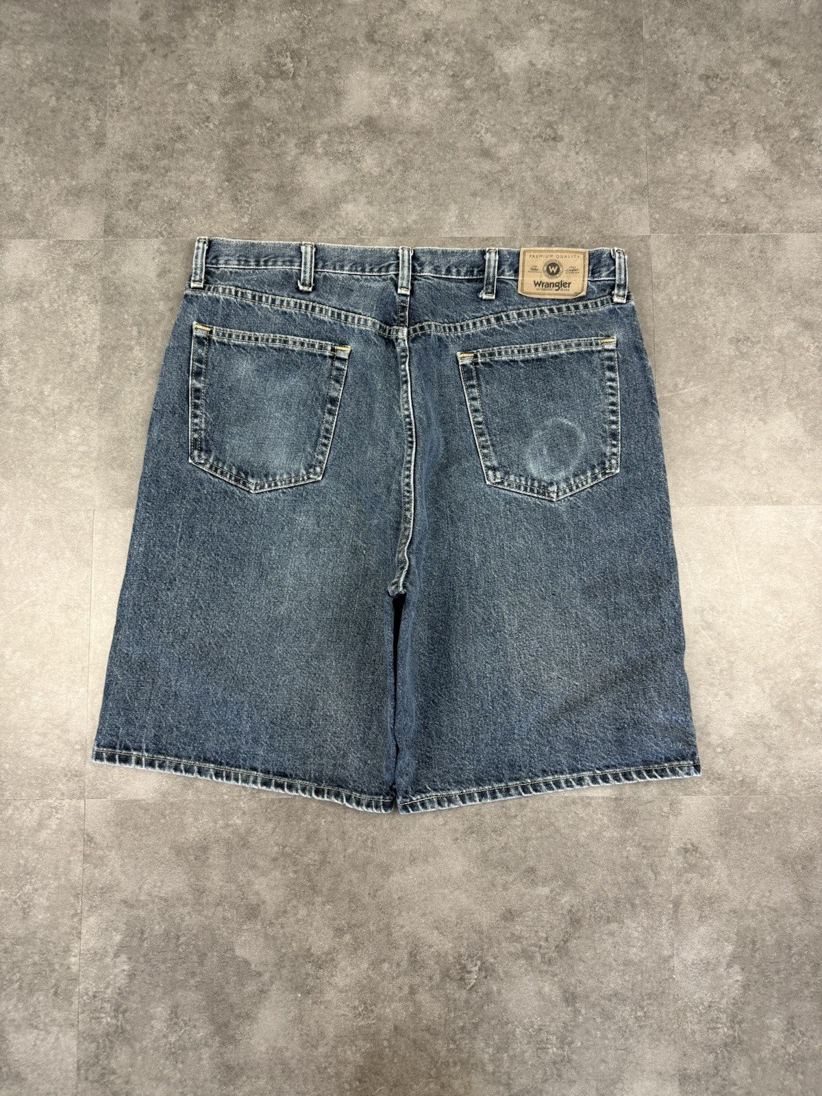 Wrangler Vintage Baggy Jorts 90s Y2K Denim Jeans Shorts Skater Workwear 38W