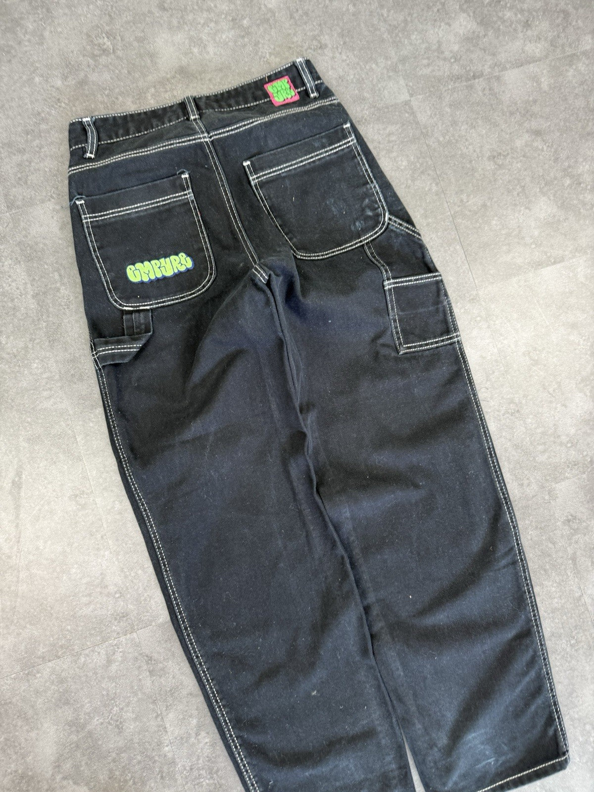 Empyre 2000s Hip Hop Grunge Baggy Jeans 90s Y2K Vintage Carpenter Jeans 28W 31L
