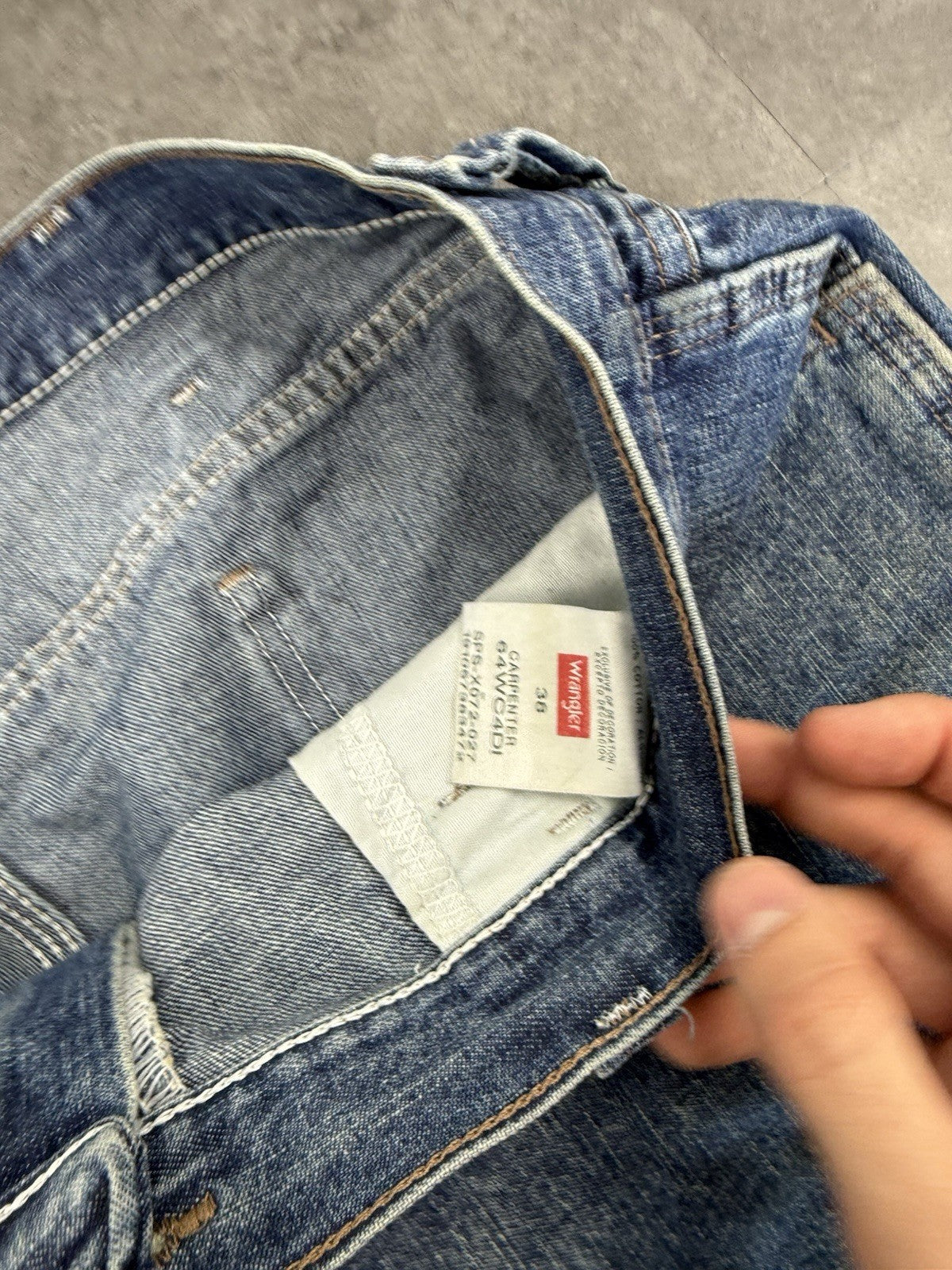 Wrangler Dungaree Vintage Baggy Carpenter 90s Y2K Denim Jorts Shorts Workwear 36