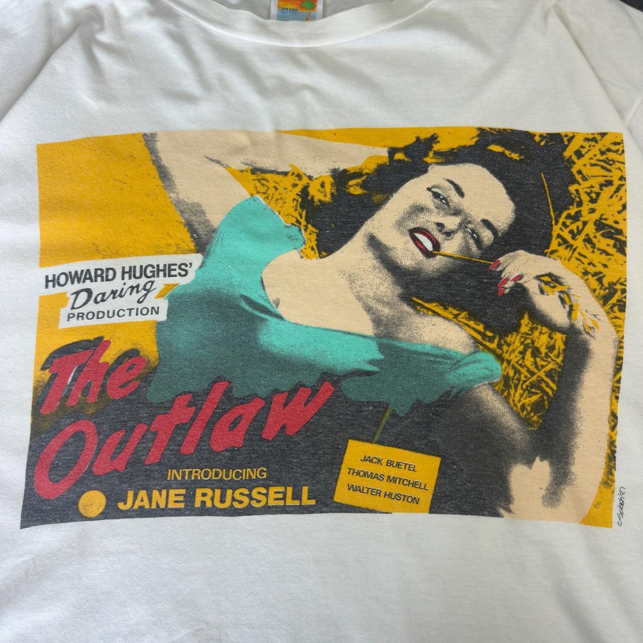 Splash T 2000s Y2K logo Jane Russel print design
