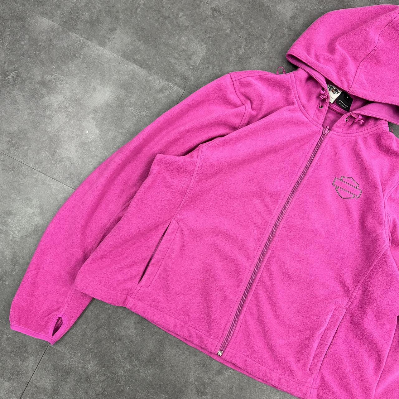 2000s Harley Davidson zip up fleece sweatshirt hoodie