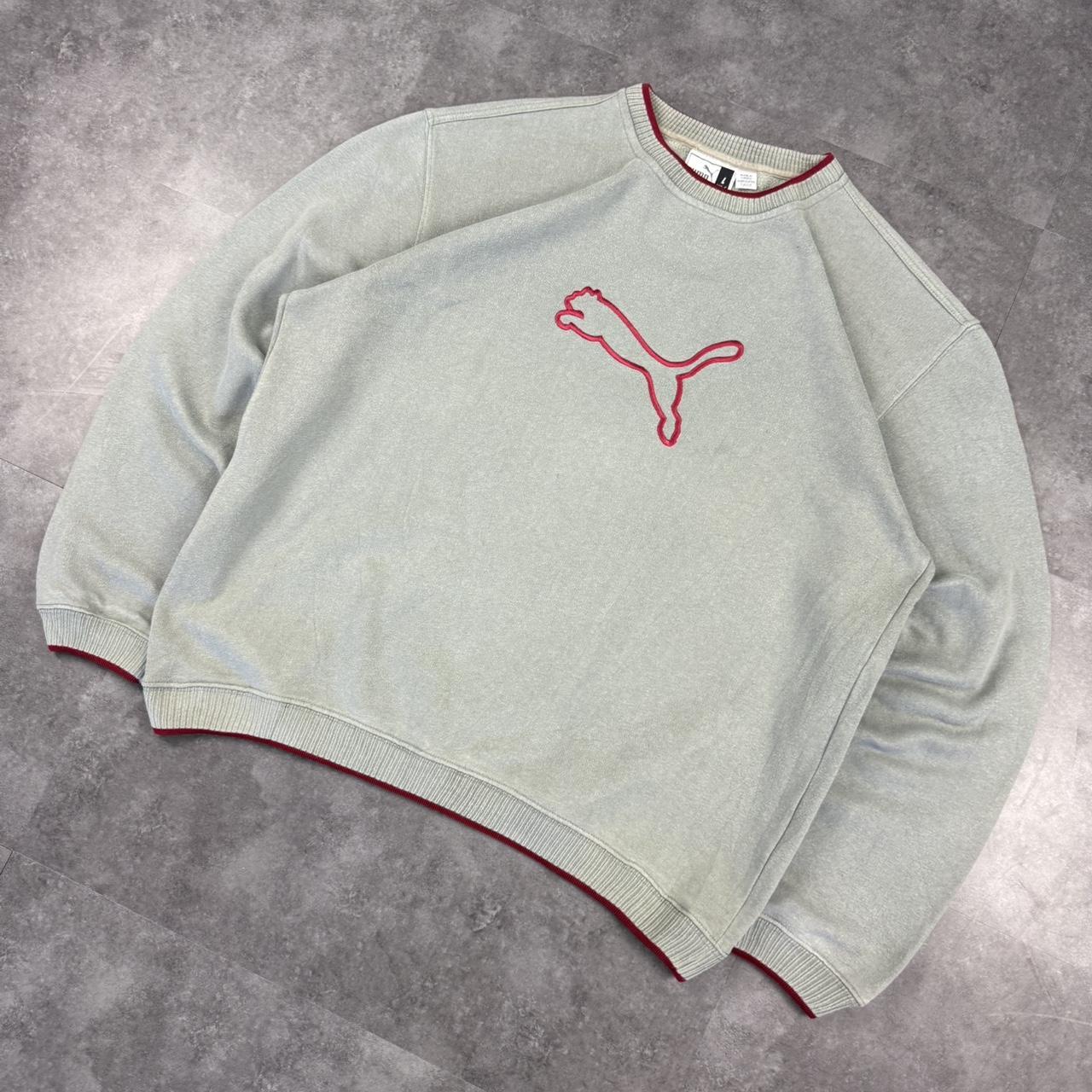 Puma Vintage 90s Embroidered Spellout Sweatshirt Y2k Sportswear