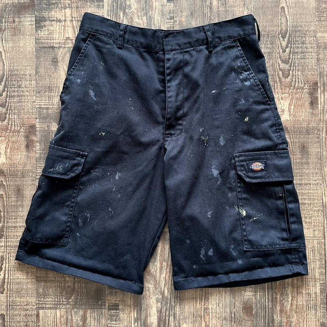 Distressed cargo outlet shorts