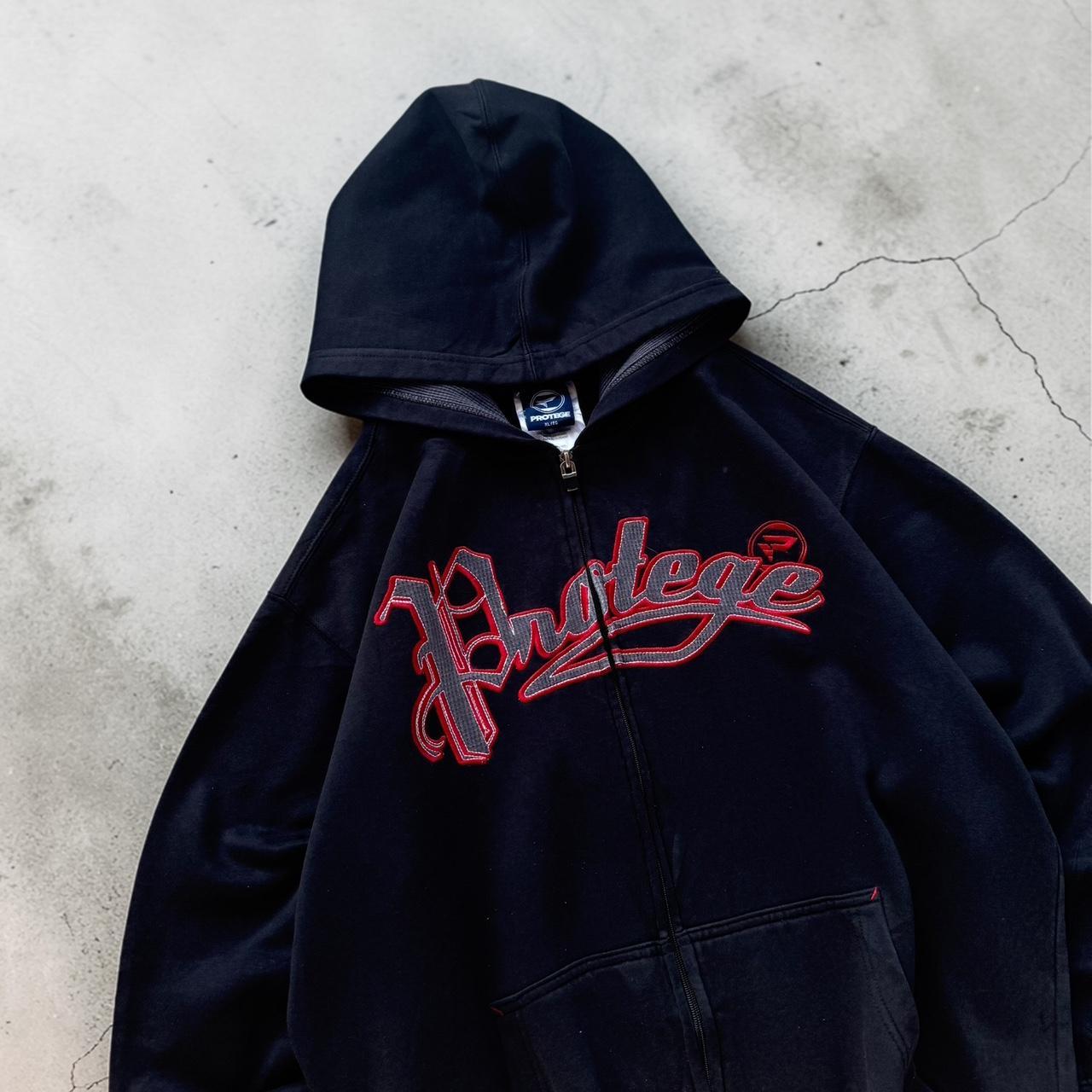 Protege Vintage Y2K Hiphop 2000s back zip up hoodie