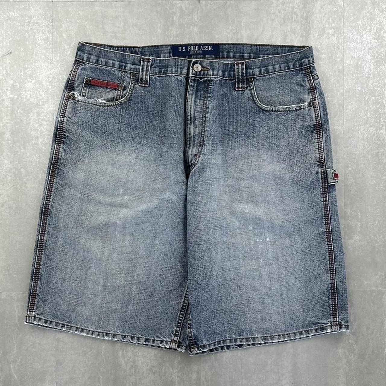 US Polo Assn 2000s spellout carpenter style jorts