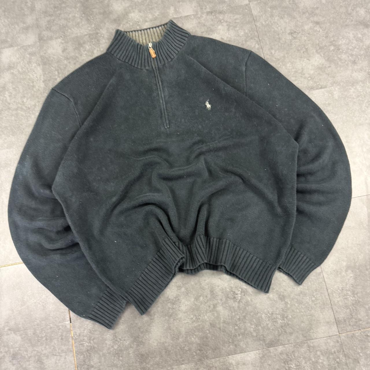 Polo Ralph Lauren 90s chunky knit pullover 1/4 quarter zip jumper