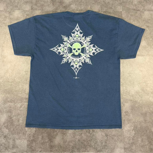 2000s vintage 90s Y2K grunge skull gothic grunge hiphop Skater T-Shirt