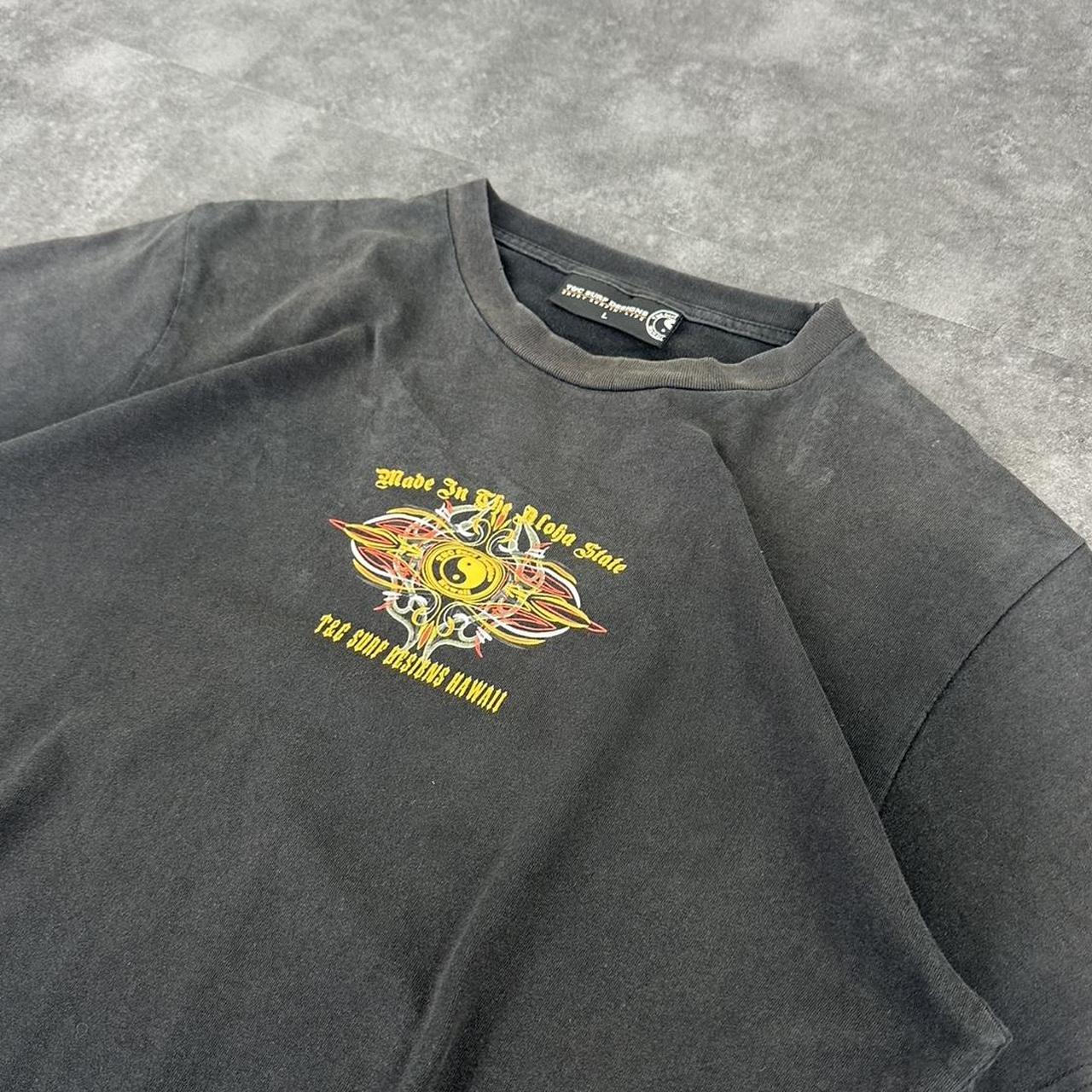 T&C Surf 2000s Aloha State Hawaii print graphic logo T shirt